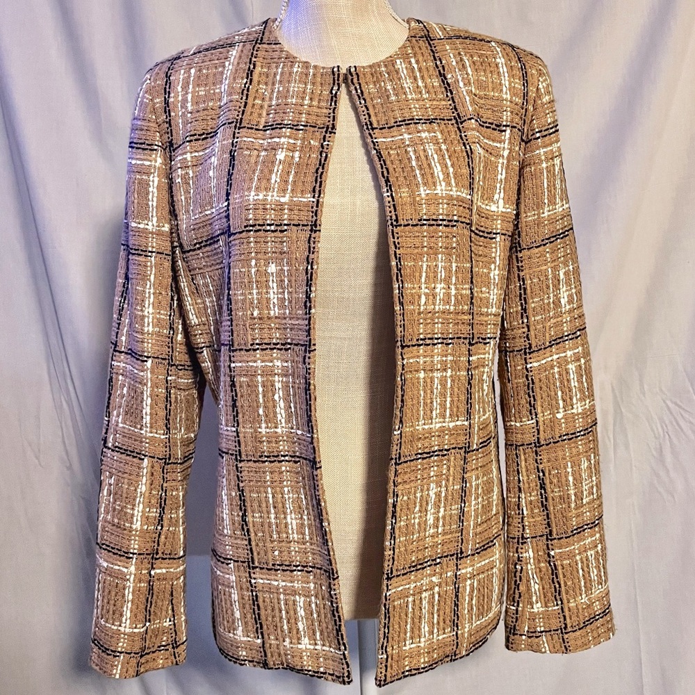 Dana Buchman Tweed Blazer Size 10